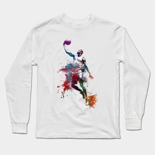 Basketball sport art #basketball Long Sleeve T-Shirt